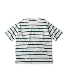 SU: リラックスフィット ポンチ ボーダー Tシャツ
