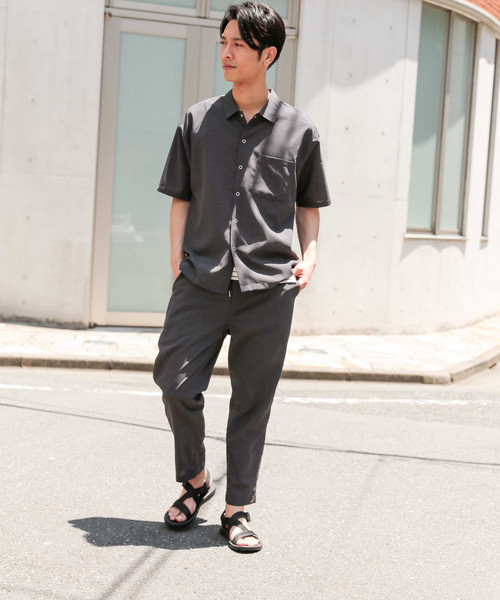 LAKOLE(ラコレ)の「ドライポリオープンシャツ / LAKOLE(シャツ/ブラウス・メンズ・ネイビー/ベージュ/ブラウン/チャコール・MEDIUM/LARGE)」の5枚目の写真