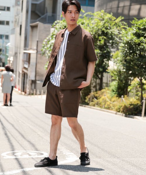 LAKOLE(ラコレ)の「ドライポリオープンシャツ / LAKOLE(シャツ/ブラウス・メンズ・ネイビー/ベージュ/ブラウン/チャコール・MEDIUM/LARGE)」の8枚目の写真