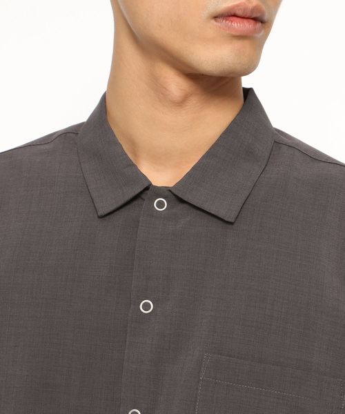 LAKOLE(ラコレ)の「ドライポリオープンシャツ / LAKOLE(シャツ/ブラウス・メンズ・ネイビー/ベージュ/ブラウン/チャコール・MEDIUM/LARGE)」の17枚目の写真