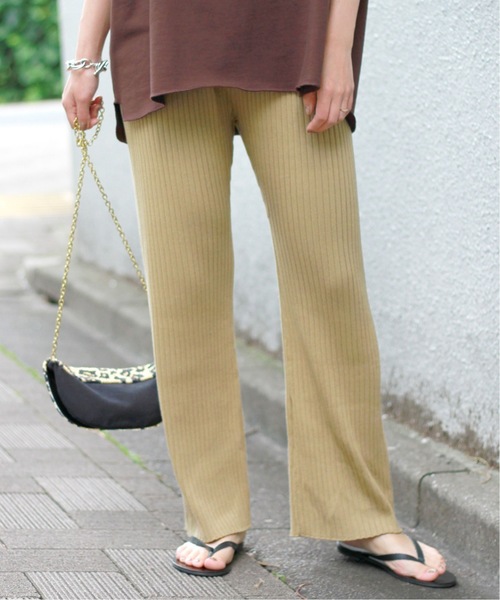 JOURNAL STANDARD relume(ジャーナルスタンダード レリューム)の「アクリルコットンリブパンツ◇(その他パンツ)」 - WEAR JOURNAL STANDARD relume(ジャーナルスタンダード レリューム)の「アクリルコットンリブパンツ◇(その他パンツ)」 - WEAR