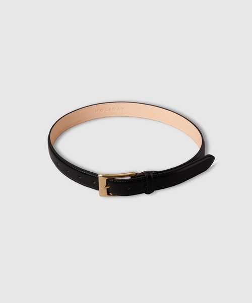 HOLIDAY(ホリデイ)の「HOLIDAY CLASSIC LEATHER BELT ホリデイクラシックレザーベルト(ベルト・レディース・ブラック/ブラウン/ブラック×ゴールド・ONE SIZE)」の8枚目の写真
