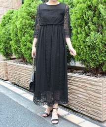 MODE ROBE（モードローブ）の「シフォンレースワンピース（ワンピース）」