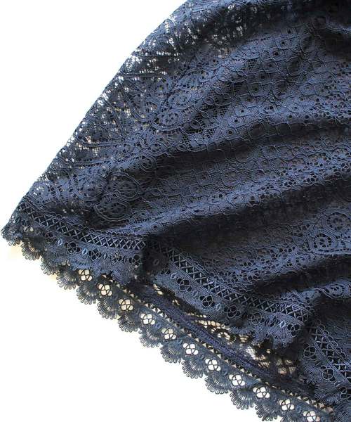 MODE ROBE（モードローブ）の「シフォンレースワンピース（ワンピース・レディース・ブラック/ネイビー・FREE）」の12枚目の写真