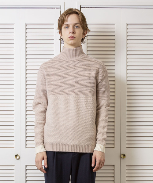 FACTOTUM（ファクトタム）の「【FACTOTUM】アラン柄編み変えニット