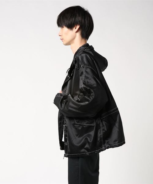F-LAGSTUF-F(フラグスタフ)の「【F-LAGSTUF-F】カスタム M-51ジャケット/19AW-FS-11(MA-1・メンズ・ブラック/グレー・LARGE/LL)」の3枚目の写真