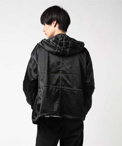 F-LAGSTUF-F(フラグスタフ)の「【F-LAGSTUF-F】カスタム M-51ジャケット/19AW-FS-11(MA-1・メンズ・ブラック/グレー・LARGE/LL)」の4枚目の写真