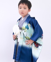 KYOETSU | 5歳 七五三 鷹兜松 羽織袴 12点セット(着物)
