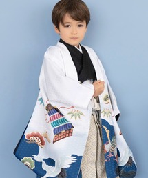 KYOETSU 110-120センチ 七五三黒地紋羽織袴セット