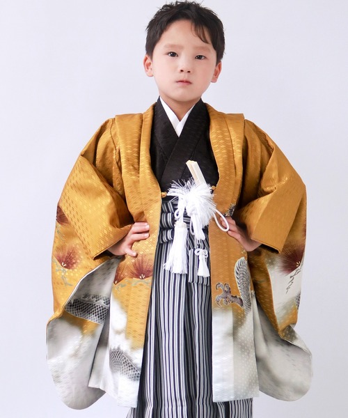 キョウエツ 七五三 5歳 男の子 着物 フルセット 羽織 袴 12点 KYOETSU