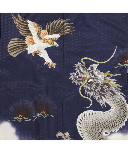 5歳 七五三 鷹兜松 羽織袴 12点セット（着物）｜KYOETSU（キョウエツ