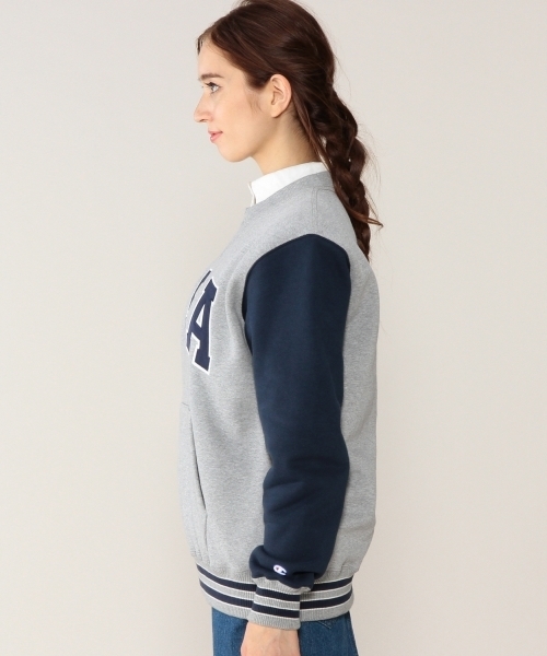 Champion（チャンピオン）の「[チャンピオン]Champion A/Style USA スウェット（スウェット・レディース・グレー/ネイビー・SMALL）」の4枚目の写真