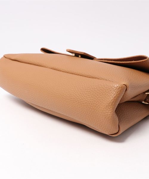 florist（フローリスト）の「【2way】口折れフラップの台形ショルダーバッグ（ショルダーバッグ・レディース・ホワイト/ブラック/ベージュ/ピンク/モカ/キャメル/ワイン・FREE）」の9枚目の写真