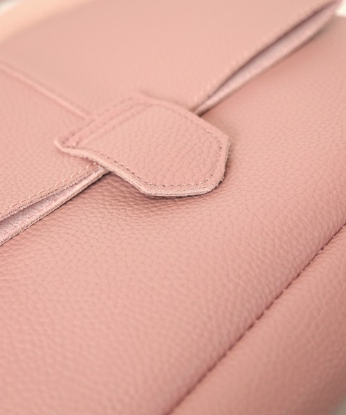 florist（フローリスト）の「【2way】口折れフラップの台形ショルダーバッグ（ショルダーバッグ・レディース・ホワイト/ブラック/ベージュ/ピンク/モカ/キャメル/ワイン・FREE）」の11枚目の写真