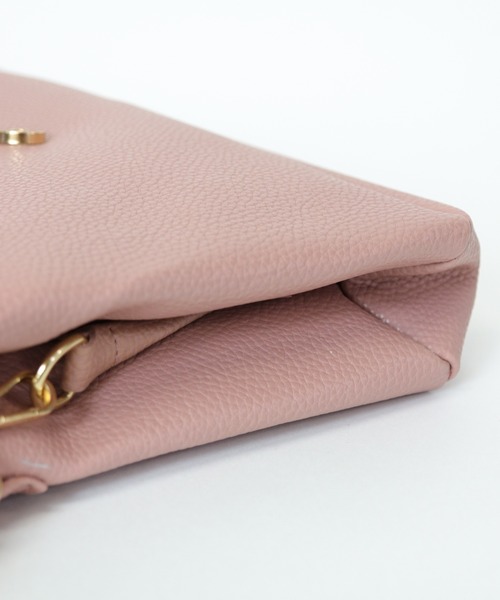 florist（フローリスト）の「【2way】口折れフラップの台形ショルダーバッグ（ショルダーバッグ・レディース・ホワイト/ブラック/ベージュ/ピンク/モカ/キャメル/ワイン・FREE）」の13枚目の写真