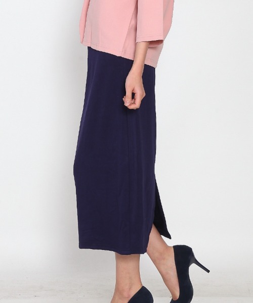 Coo+i(クーイ)の「裏起毛スウェットタイトスカート(スカート・レディース・チャコールグレー/ブラック/ネイビー/グレー/カーキ/グリーン/モカ/キャメル/ワイン・M/L/XL)」の13枚目の写真