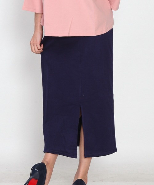 Coo+i(クーイ)の「裏起毛スウェットタイトスカート(スカート・レディース・チャコールグレー/ブラック/ネイビー/グレー/カーキ/グリーン/モカ/キャメル/ワイン・M/L/XL)」の14枚目の写真