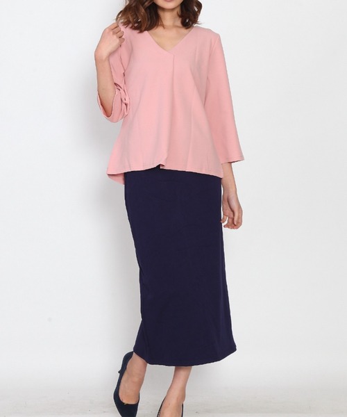 Coo+i(クーイ)の「裏起毛スウェットタイトスカート(スカート・レディース・チャコールグレー/ブラック/ネイビー/グレー/カーキ/グリーン/モカ/キャメル/ワイン・M/L/XL)」の19枚目の写真