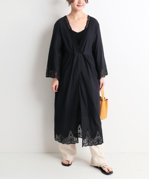 SLOBE IENA(スローブイエナ)の「レースワンピース◆(ワンピース・レディース・ホワイト/ブラック・FREE)」の5枚目の写真