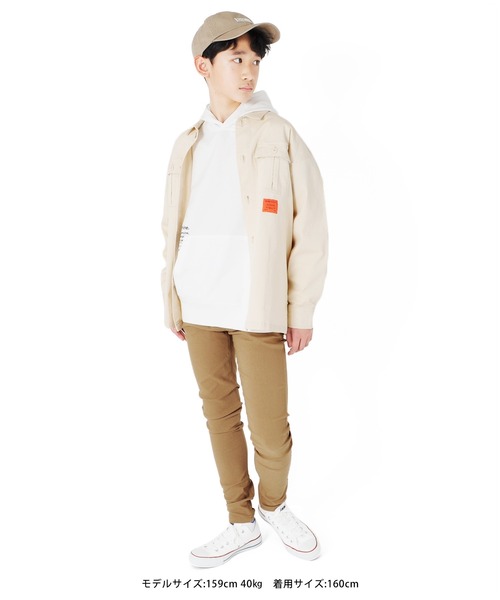 GLAZOS（グラソス）の「[スキニー]スーパーストレッチ・チノパンツ（チノパンツ・キッズ・ブラック/ベージュ/ネイビー/カーキ/インディゴブルー/グリーン系カモフラージュ・130cm/140cm/160cm/150cm/170cm）」の9枚目の写真