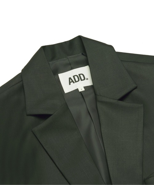 ADD SEOUL（エーディーディーソウル）の「『ADD SEOUL』ADDITUDE BLAZER / ADD アディチュード オーバーサイズ テーラードジャケット（テーラードジャケット・メンズ・ブラック/グリーン・1/2）」の20枚目の写真