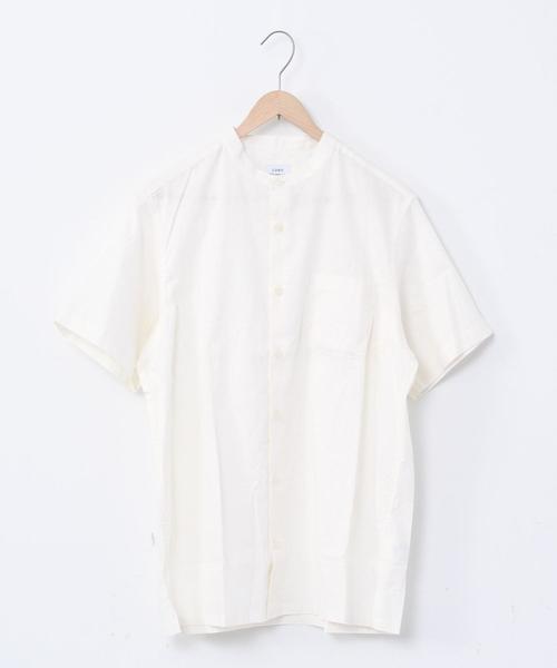 coen（コーエン）の「ヘンプバンドカラー半袖シャツ#（シャツ/ブラウス・メンズ・ホワイト/ベージュ/ネイビー・X-LARGE/LARGE/SMALL/MEDIUM）」の10枚目の写真