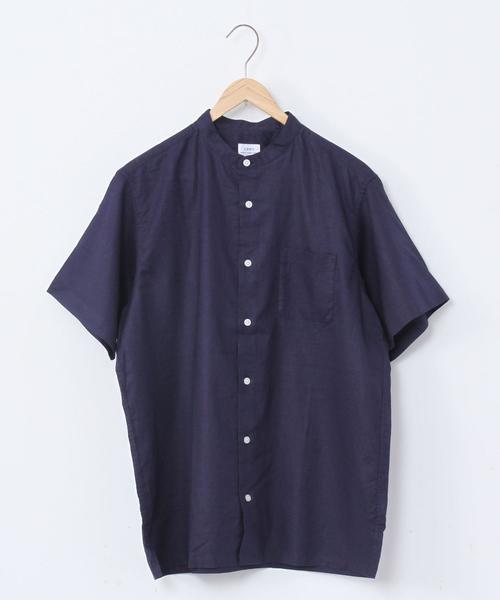 coen（コーエン）の「ヘンプバンドカラー半袖シャツ#（シャツ/ブラウス・メンズ・ホワイト/ベージュ/ネイビー・X-LARGE/LARGE/SMALL/MEDIUM）」の12枚目の写真