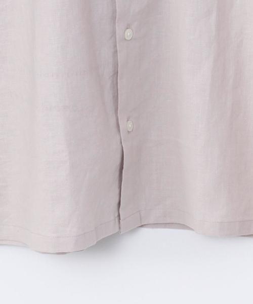 coen（コーエン）の「ヘンプバンドカラー半袖シャツ#（シャツ/ブラウス・メンズ・ホワイト/ベージュ/ネイビー・X-LARGE/LARGE/SMALL/MEDIUM）」の4枚目の写真