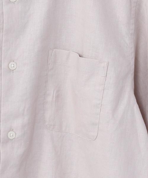 coen（コーエン）の「ヘンプバンドカラー半袖シャツ#（シャツ/ブラウス・メンズ・ホワイト/ベージュ/ネイビー・X-LARGE/LARGE/SMALL/MEDIUM）」の5枚目の写真