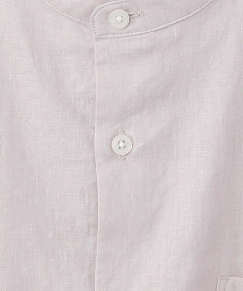 coen（コーエン）の「ヘンプバンドカラー半袖シャツ#（シャツ/ブラウス・メンズ・ホワイト/ベージュ/ネイビー・X-LARGE/LARGE/SMALL/MEDIUM）」の6枚目の写真