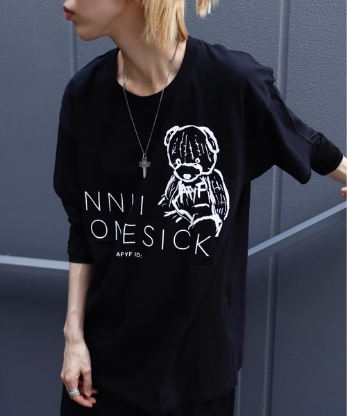 AFYF(エーエフワイエフ)の「【AFYF】AFYF Premium Souvenir Short Sleeve T-Shirt "DARK BEAR" version by GILDAN Premium Cotton 5.6oz / AFYFスーベニア ショートスリーブ Tシャツ "ダークベアー"ヴァージョン ギルダン プレミアム コットン5.6oz AFYF グラフィック by ロフトスキー(Tシャツ/カットソー・メンズ・パープル/ホワイト/ブラック/レッド/イエロー/オレンジ/ブルー/グリーン/マルーン/ミント/ブラック系その他/モスグリーン/ホワイト系その他/ロイヤルブルー/ブルー系その他2/アッシュグレー/ホワイト系その他2/ローズ/ブラック系その他2・LARGE/XXX-LARGE/X-LARGE)」の6枚目の写真