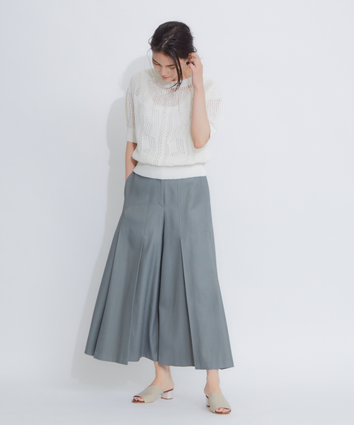 qualite(カリテ)の「boussole×qualite 透かし柄ニットプルオーバー(ニット/セーター・レディース・ブラウン/オフホワイト/カーキ・フリー)」の12枚目の写真