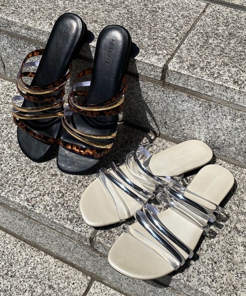 PAGEBOY（ページボーイ）の「クリアフラットサンダル（サンダル・レディース・ホワイト系その他/ブラック系その他・MEDIUM/LARGE）」の6枚目の写真