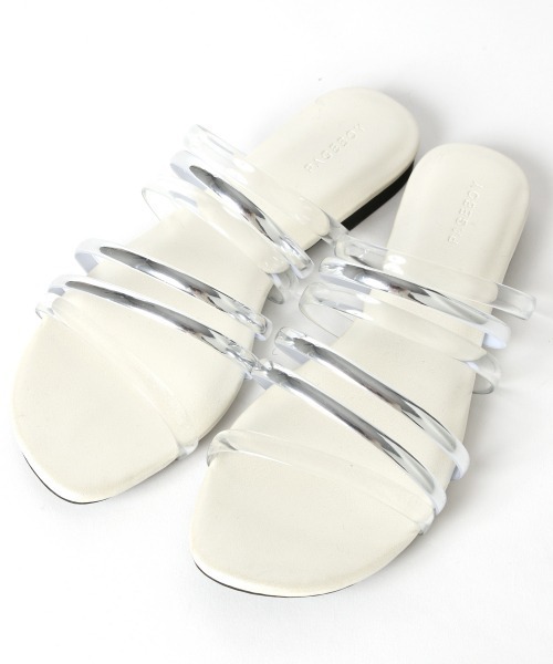 PAGEBOY（ページボーイ）の「クリアフラットサンダル（サンダル・レディース・ホワイト系その他/ブラック系その他・MEDIUM/LARGE）」の10枚目の写真