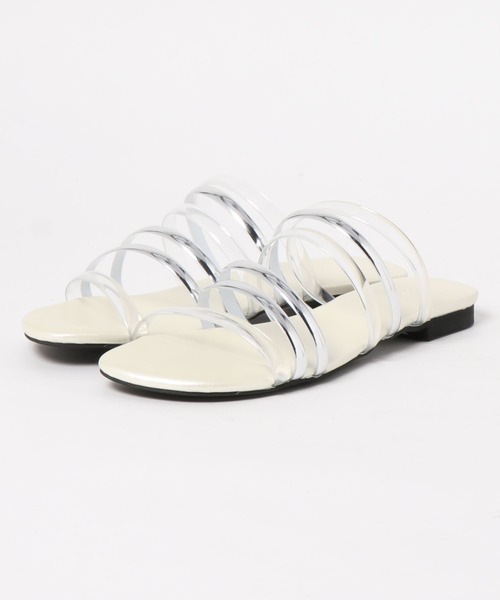 PAGEBOY（ページボーイ）の「クリアフラットサンダル（サンダル・レディース・ホワイト系その他/ブラック系その他・MEDIUM/LARGE）」の14枚目の写真