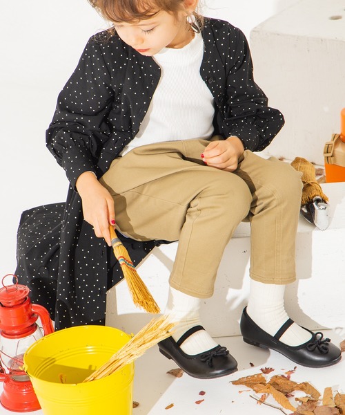 BRANSHES(ブランシェス)の「ドット柄長袖シャツワンピース(ワンピース・キッズ・ライトベージュ/ブラック・90cm/150cm/110cm/130cm/120cm/100cm/140cm)」の13枚目の写真