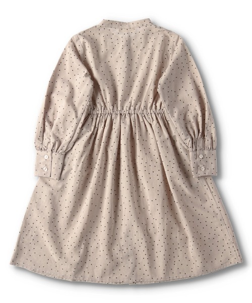 BRANSHES(ブランシェス)の「ドット柄長袖シャツワンピース(ワンピース・キッズ・ライトベージュ/ブラック・90cm/150cm/110cm/130cm/120cm/100cm/140cm)」の17枚目の写真