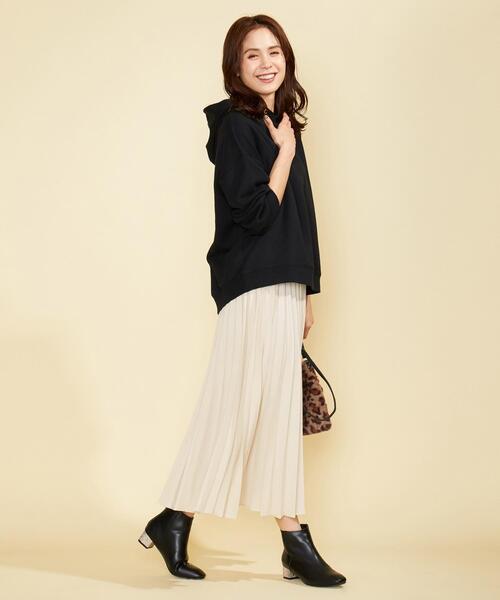 ANY(エニィ)の「ウーリッシュフラノプリーツスカート(スカート・レディース・ローズ系/ブラウン系5/ライトグリーン系/ダークブラウン系/アイボリー系/ライトグレー系5・1/2/3)」の7枚目の写真