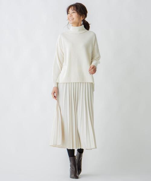 ANY(エニィ)の「ウーリッシュフラノプリーツスカート(スカート・レディース・ローズ系/ブラウン系5/ライトグリーン系/ダークブラウン系/アイボリー系/ライトグレー系5・1/2/3)」の20枚目の写真