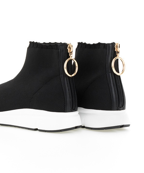 RANDA（ランダ）の「ストレスフリー/ソフトニットスニーカー（スニーカー・レディース・ブラック/ベージュ・S/LL/M/L）」の11枚目の写真