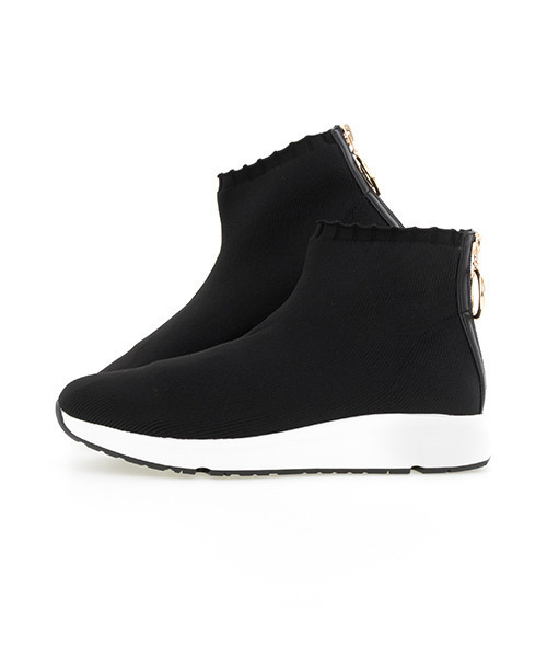 RANDA（ランダ）の「ストレスフリー/ソフトニットスニーカー（スニーカー・レディース・ブラック/ベージュ・S/LL/M/L）」の6枚目の写真