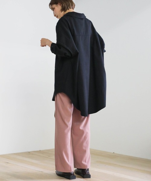 select MOCA(セレクトモカ)の「ダブルポケットオーバーシャツ(シャツ/ブラウス・レディース・アッシュグレー/ブラック/ブラウン・FREE)」の6枚目の写真