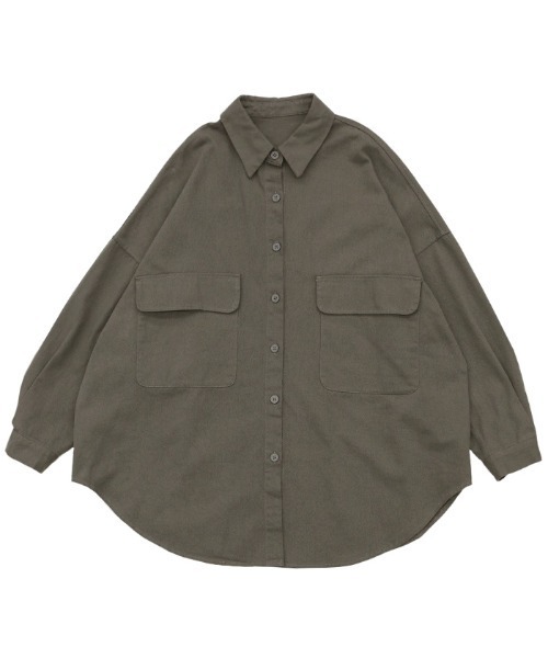 select MOCA(セレクトモカ)の「ダブルポケットオーバーシャツ(シャツ/ブラウス・レディース・アッシュグレー/ブラック/ブラウン・FREE)」の17枚目の写真