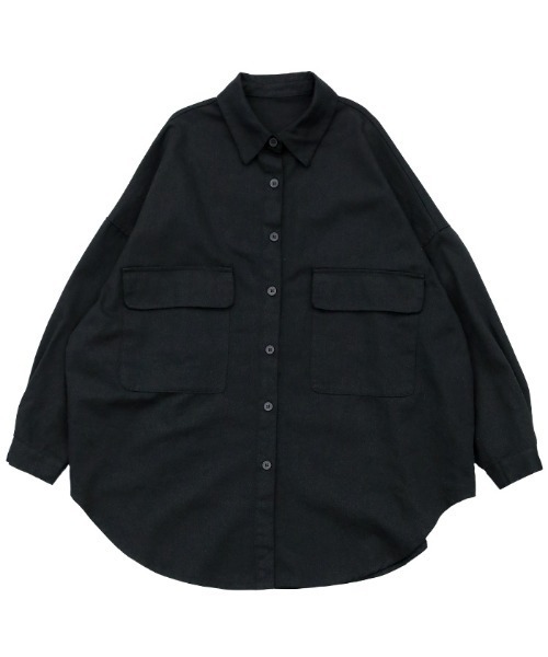 select MOCA(セレクトモカ)の「ダブルポケットオーバーシャツ(シャツ/ブラウス・レディース・アッシュグレー/ブラック/ブラウン・FREE)」の16枚目の写真