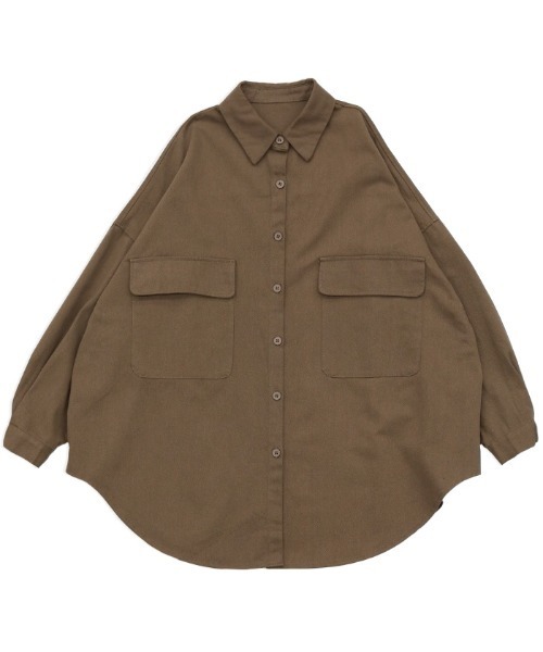 select MOCA(セレクトモカ)の「ダブルポケットオーバーシャツ(シャツ/ブラウス・レディース・アッシュグレー/ブラック/ブラウン・FREE)」の18枚目の写真