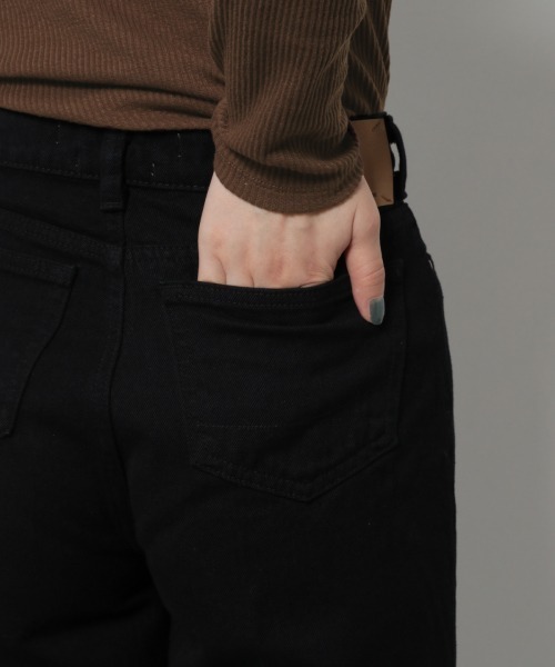 PAGEBOY（ページボーイ）の「【SOMETHING × PAGEBOY】別注DOLL FLARE（デニムパンツ・レディース・ブラック/インディゴブルー・25inch/26inch）」の9枚目の写真