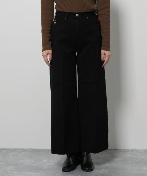 PAGEBOY（ページボーイ）の「【SOMETHING × PAGEBOY】別注DOLL FLARE（デニムパンツ・レディース・ブラック/インディゴブルー・25inch/26inch）」の10枚目の写真