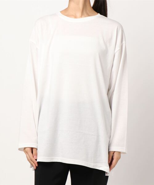 KOBE LETTUCE（コウベレタス）の「[ 2点セット ] ショートケーブルニット＋ロングスリーブTシャツトップスセット（ニット/セーター・レディース・ベージュ/カーキ/モカ・FREE）」の5枚目の写真