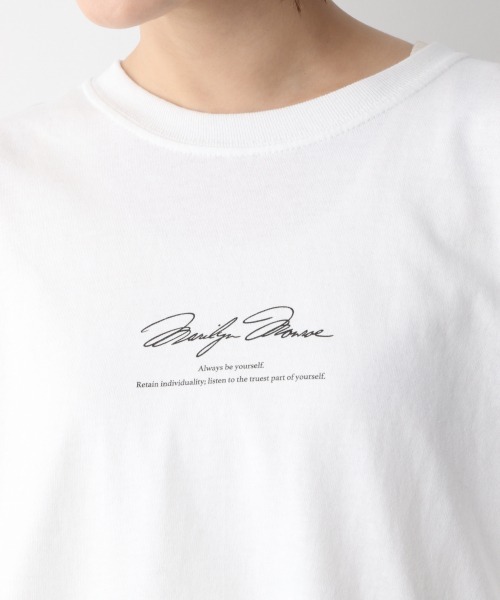 A part by（アパートバイ）の「Marilyn ロングスリーブTシャツ*SS　933919（Tシャツ/カットソー・レディース・チャコールグレー/オフホワイト/アイボリー・FREE）」の7枚目の写真