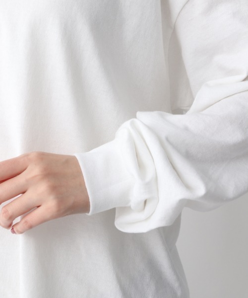 A part by（アパートバイ）の「Marilyn ロングスリーブTシャツ*SS　933919（Tシャツ/カットソー・レディース・チャコールグレー/オフホワイト/アイボリー・FREE）」の21枚目の写真